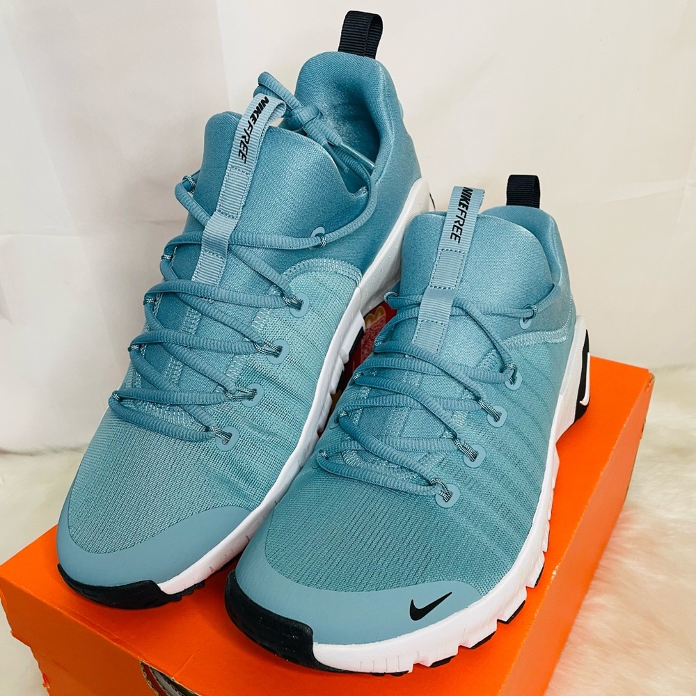 Nike Free Metcon 6 Denim Turquoise and White Athletic Shoes Men’s size 10.5 New